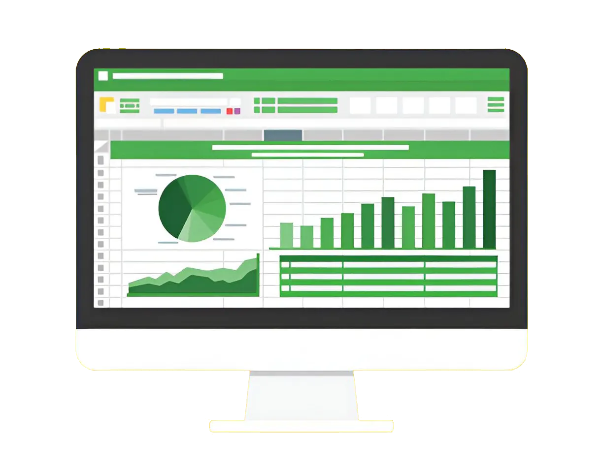Excel dashboard illustration